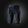 FlexiWork Denim Kratke Delovne Hlače z Visečimi Žepi 6155